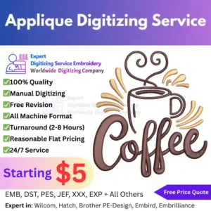 Applique Digitizing Service