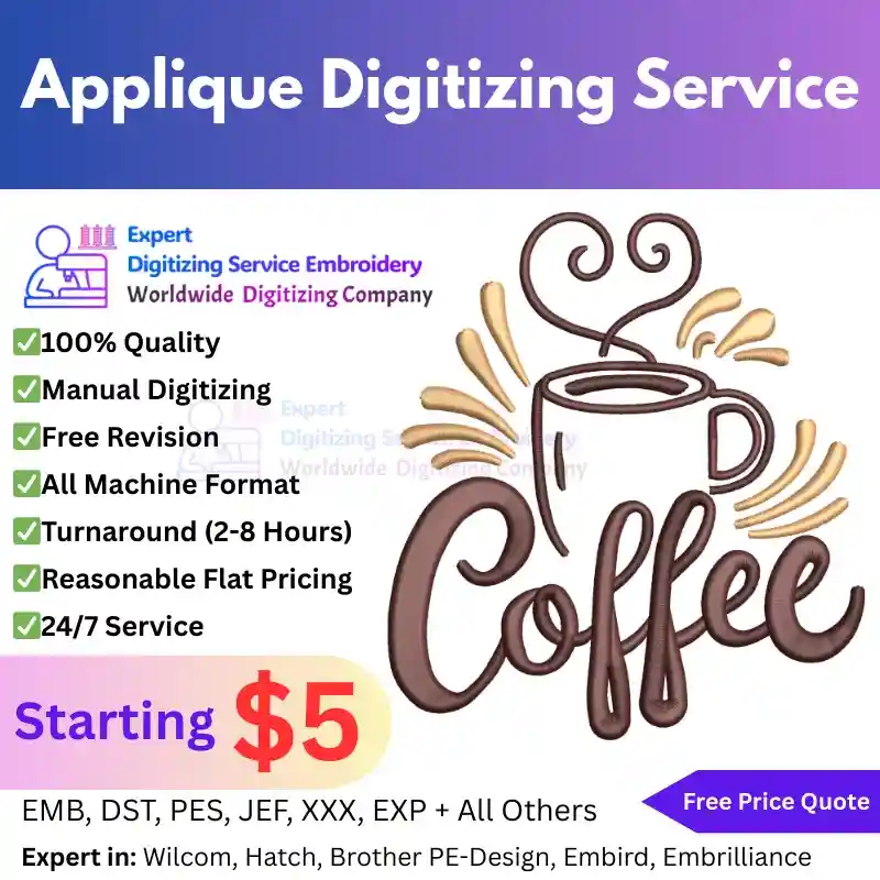 Applique Digitizing Service