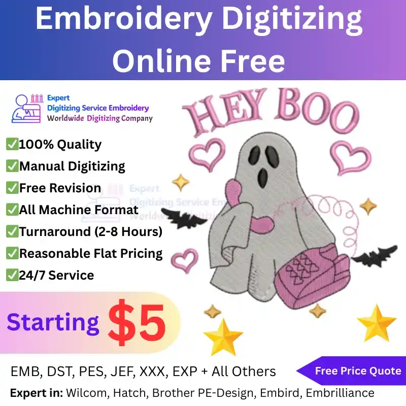Embroidery Digitizing Online Free