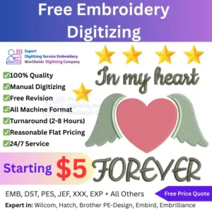 Free Embroidery Digitizing