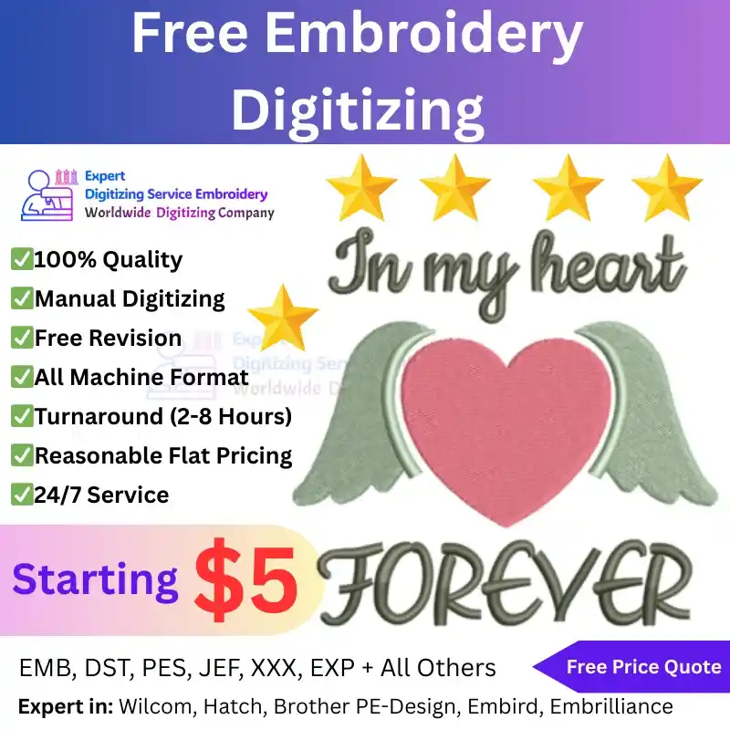 Free Embroidery Digitizing