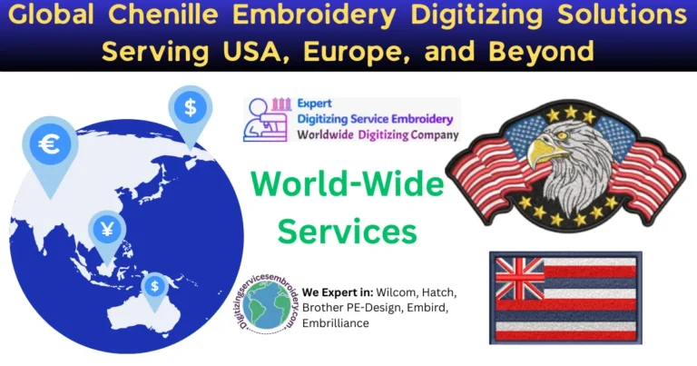 Global Chenille Embroidery Digitizing Solutions Serving USA, Europe, and Beyond