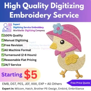 High Quality Digitizing Embroidery Service
