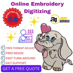 High-Quality & Quick Online Embroidery Digitizing