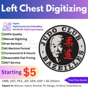 Left Chest Digitizing