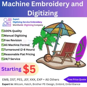 Machine Embroidery and Digitizing