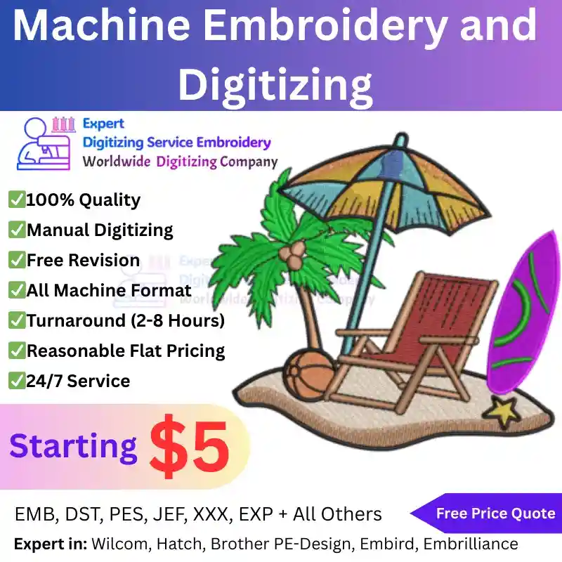 Machine Embroidery and Digitizing