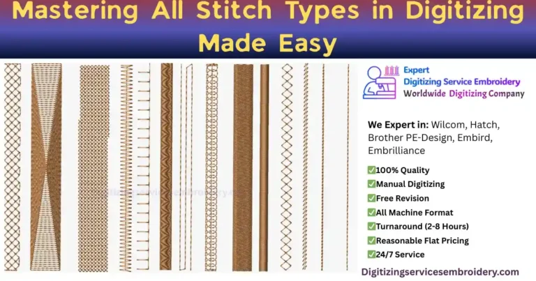 Mastering All Stitch Types in Digitizing Made Easy