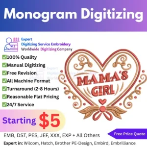 Monogram Digitizing