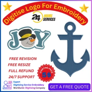 Premium Digitise Logo For Embroidery Fast & Accurate