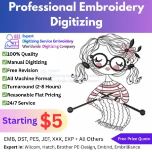 Premium Professional Embroidery Digitizing Fast & Accurate