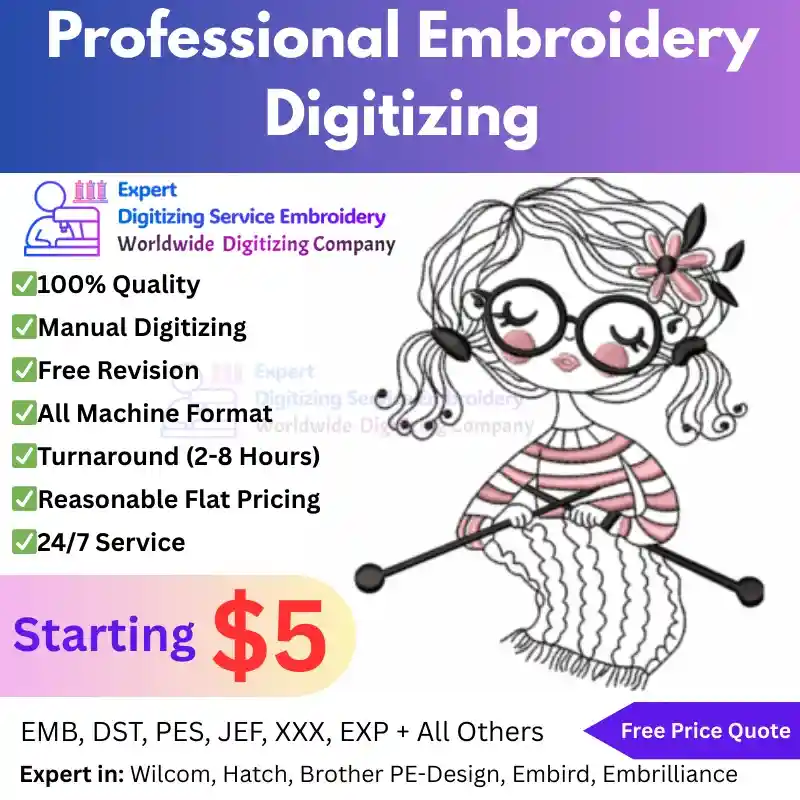 Premium Professional Embroidery Digitizing Fast & Accurate