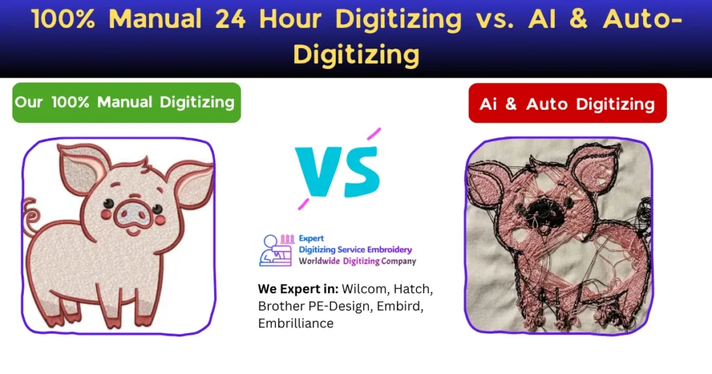 100% Manual 24 Hour Digitizing vs. AI & Auto-Digitizing