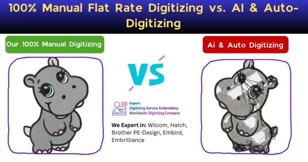 100% Manual Flat Rate Digitizing vs. AI & Auto-Digitizing