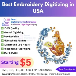 Best Embroidery Digitizing in USA