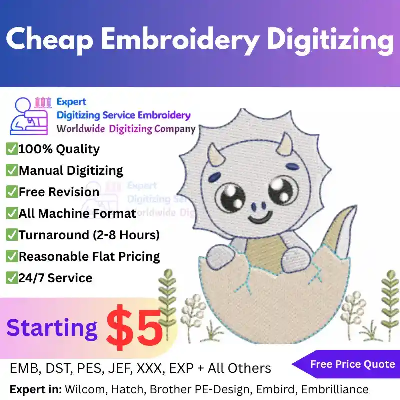 Cheap Embroidery Digitizing