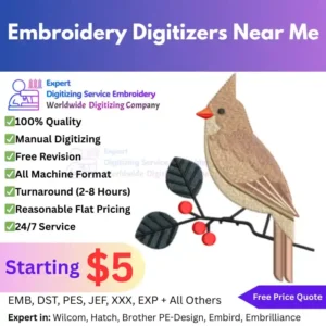 Embroidery Digitizers Near Me Services