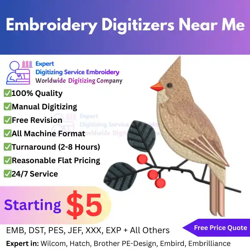 Embroidery Digitizers Near Me Services