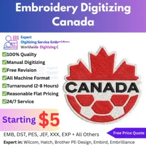 Embroidery Digitizing Canada