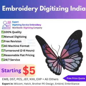 Embroidery Digitizing India