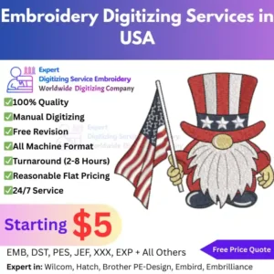 Embroidery Digitizing Services in USA