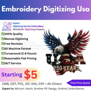 Embroidery Digitizing Usa