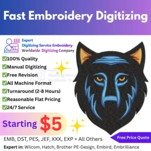 Fast Embroidery Digitizing