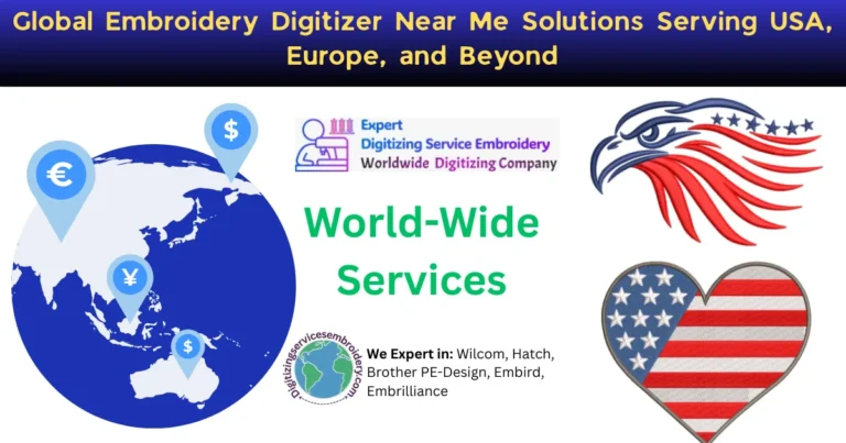 Global Embroidery Digitizer Near Me Solutions Serving USA, Europe, and Beyond