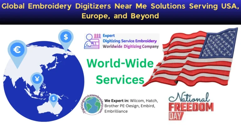 Global Embroidery Digitizers Near Me Solutions Serving USA, Europe, and Beyond