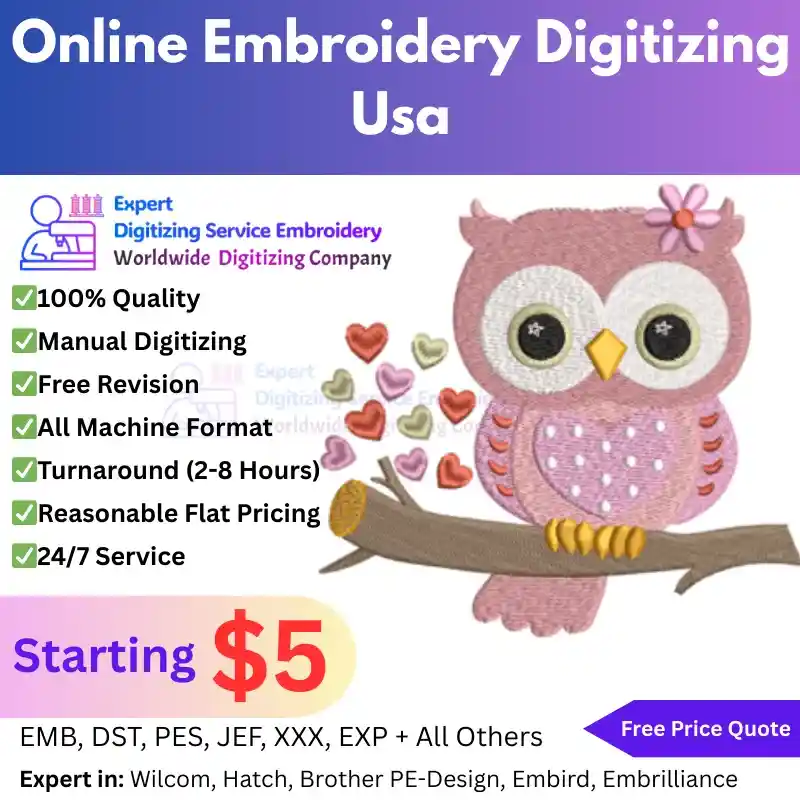Online Embroidery Digitizing Usa